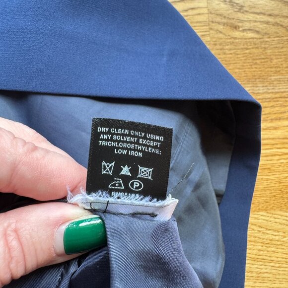 Lafayette 148 Navy Blue Shift Dress Size 8 - Picture 7 of 10